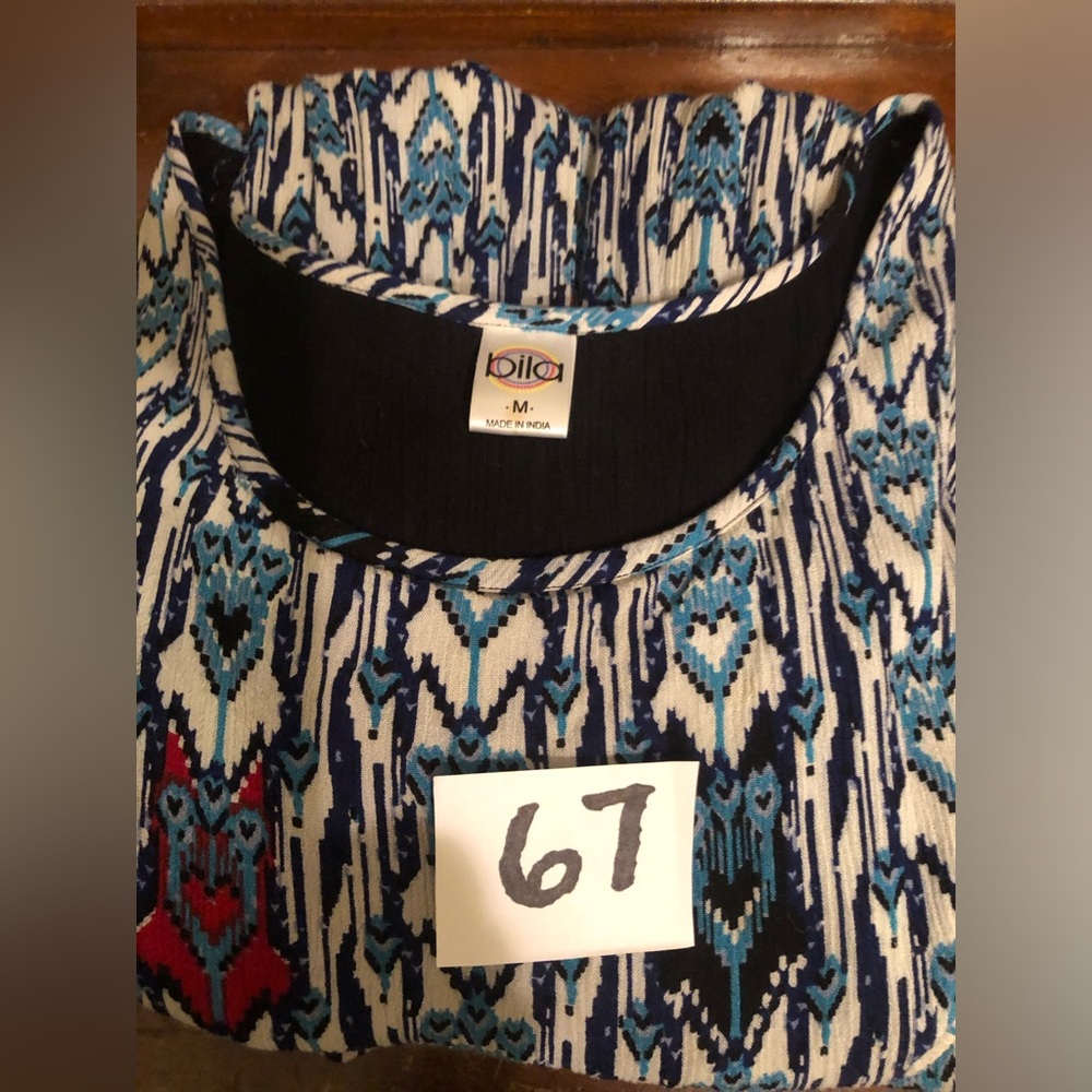 Bila Blue, Black, White, Red Sleeveless Maxi Sundress - Picture 14 of 14